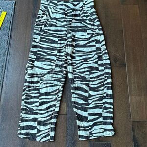 Zara studio pants women’s size small zebra print  baggy grunge skater